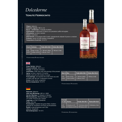 Vino Dolcedorme Rosato  IGT  75cl