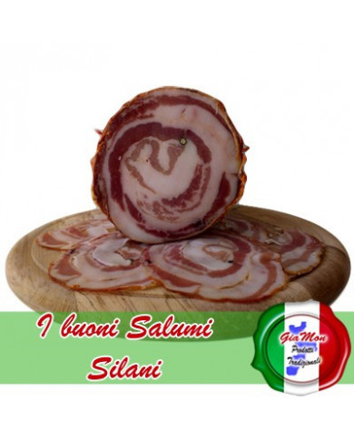 Pancetta arrotolata Calabrese