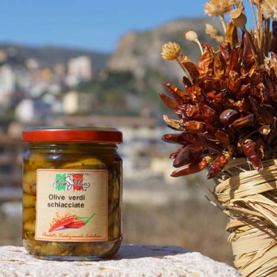 Olive Piccanti schiacciate