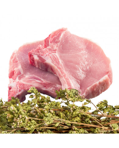 Bistecche di maiale con osso