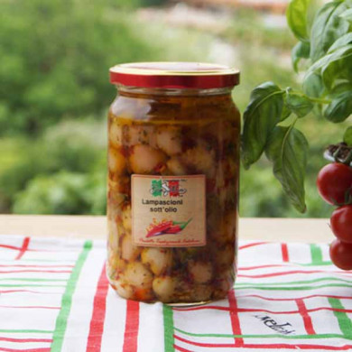 Lampascioni sott'olio alla calabrese: Un'autentica delizia artigianale condita con passione