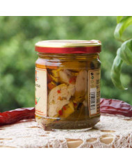 Funghi Pleurotus sott olio alla Calabrese