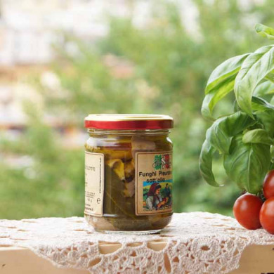 Funghi Pleurotus sott olio