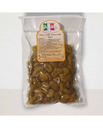 olive schiacciate sottovuoto