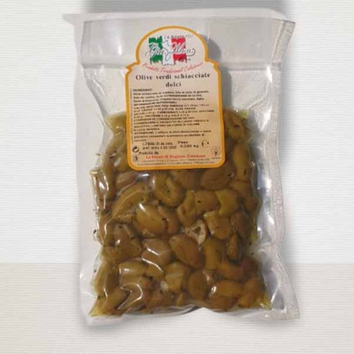 olive schiacciate sottovuoto