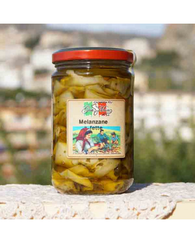 Melanzane a fette sott'olio a crudo