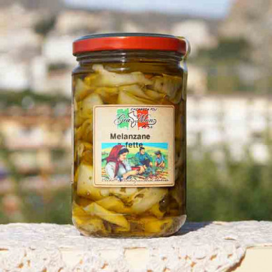 Melanzane a fette sott'olio a crudo