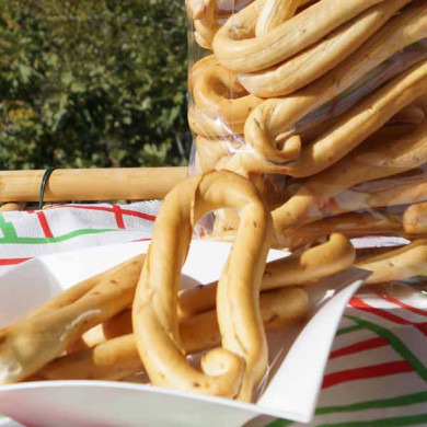Taralli scaldati e infornati