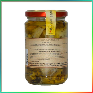 Carciofi tagliati conservati olio extravergine d'oliva