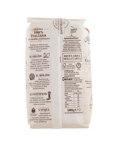Pasta corta di semola