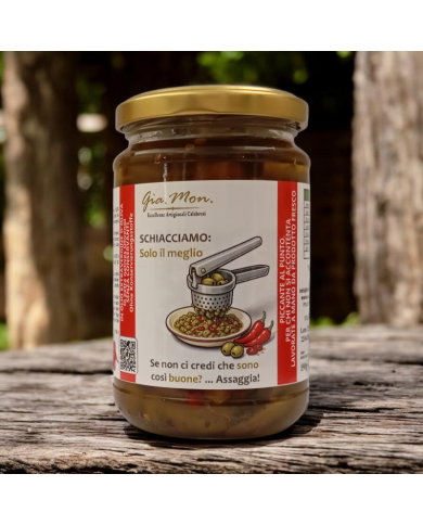 Olive schiacciate piccanti 280g
