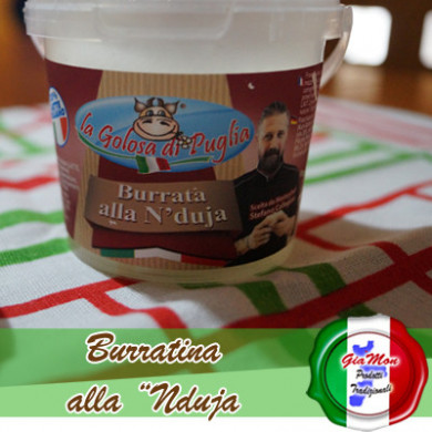 Burrata mono porzionealla "Nduja di Spilinga